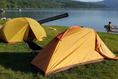 Das Nachtlager in Hallingby / The campground in Hallingby