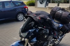 Zwischenstop bei Polo in Handwitt / Flensburg.Pit stop at Polo in Handwitt / Flensburg.