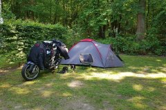 Mein Platz für heute Nacht. / My campground for tonight.