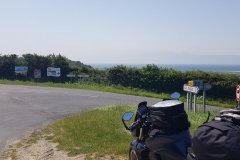 Anfahrt zum Campingplatz./Going down to the campground....