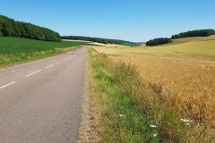 Hinter Troyes, auf dem Weg zum Campingplatz Richtung Metz. / Behind Troyes, on my way to the campground towards Metz.