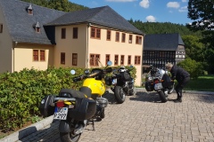 Die Klosterruine in Paulinzella./
The monastry ruins in Paulinzella.