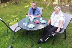 Auf dem restlichen Weg war einfach kein Cafe zu finden, daher Selbstversorgung.
We couldn´t find a Cafe along the way. So we tried our best......